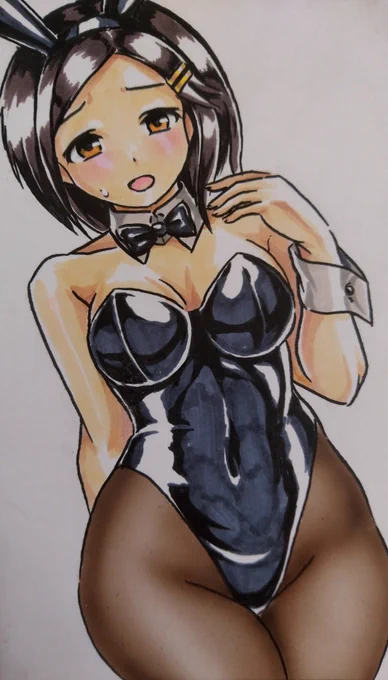 久しぶりにコピックで黒潮バニー