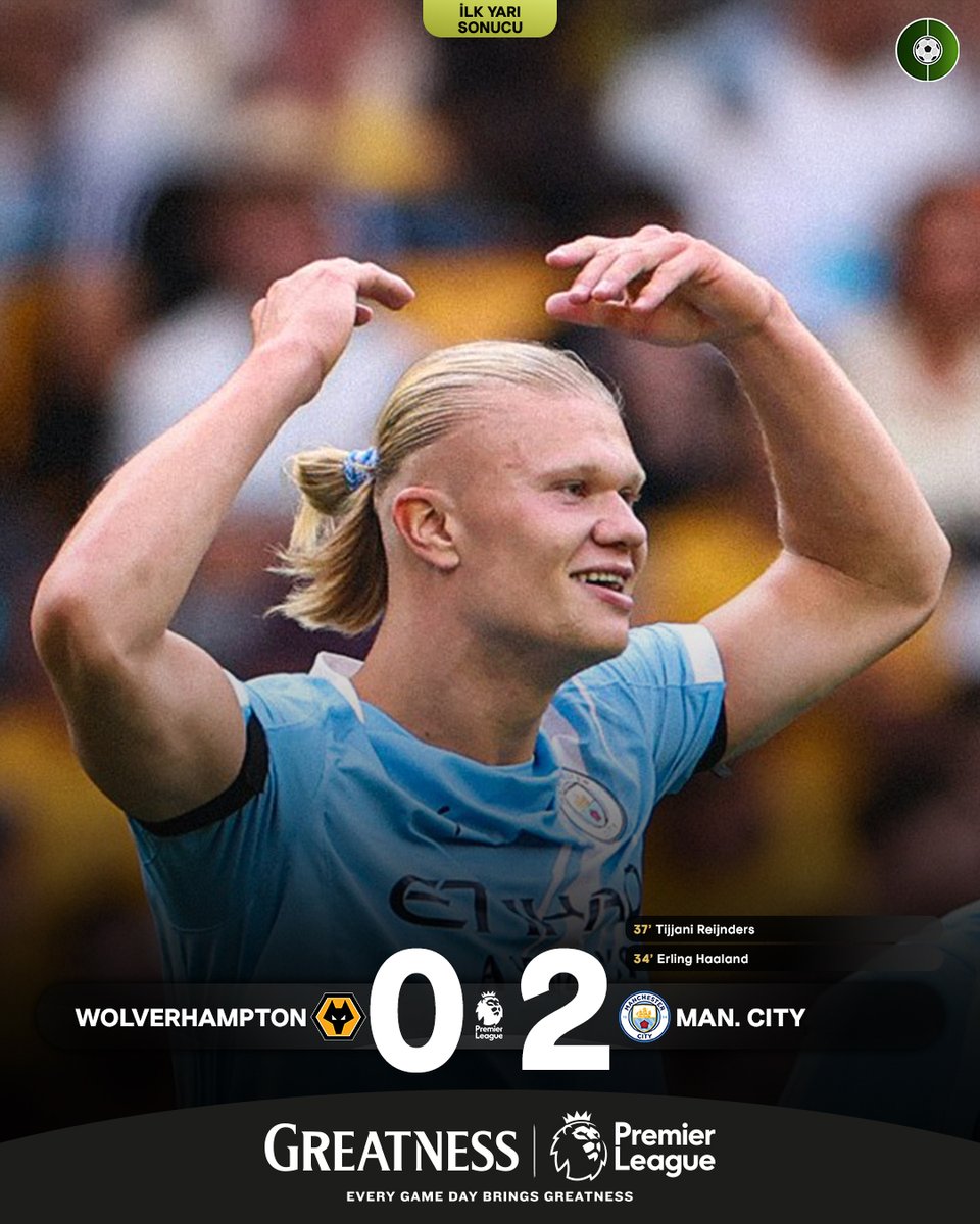 Wolverhampton 0-2 Manchester City (Devre) #greatness #işbirliği