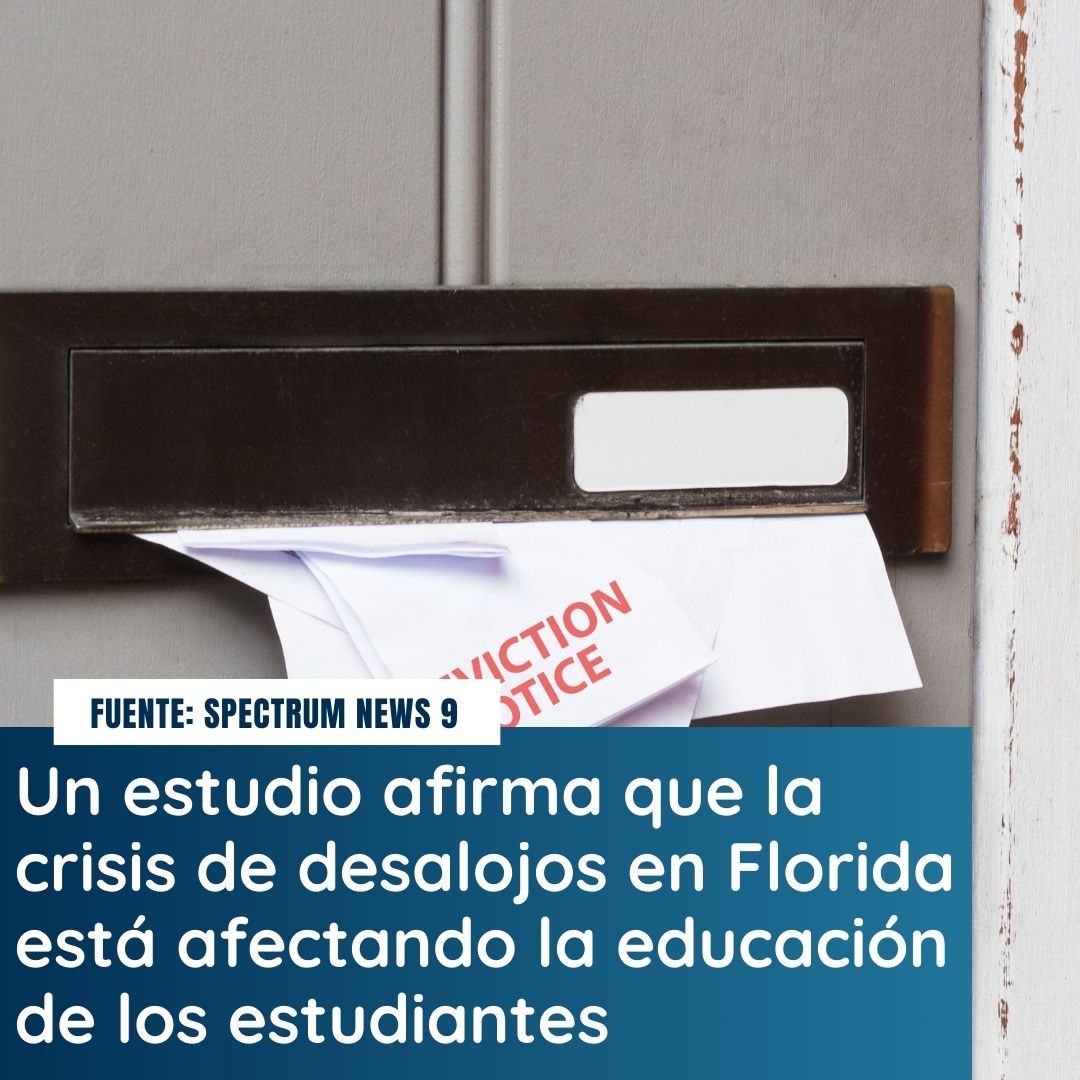 Las tasas de desalojo en Florida están aumentando, y esto afecta a más que solo la vivienda.
Estudio revela que los estudiantes que enfrentan inestabilidad habitacional se ven obligados a cambiar de escuela, faltar a clases y quedarse rezagados : bit.ly/3UZDRDM