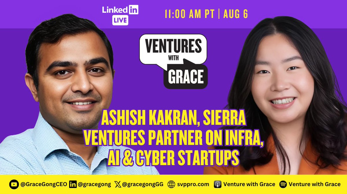Listen to my conversation with <a href="/ashishkakran/">Ashish Kakran</a> Partner of Sierra Ventures on 

Spotify: bit.ly/3v1R0Tu
Apple: bit.ly/4bTCwpD
Youtube: bit.ly/3uXthnv 

#vc #ai #startup