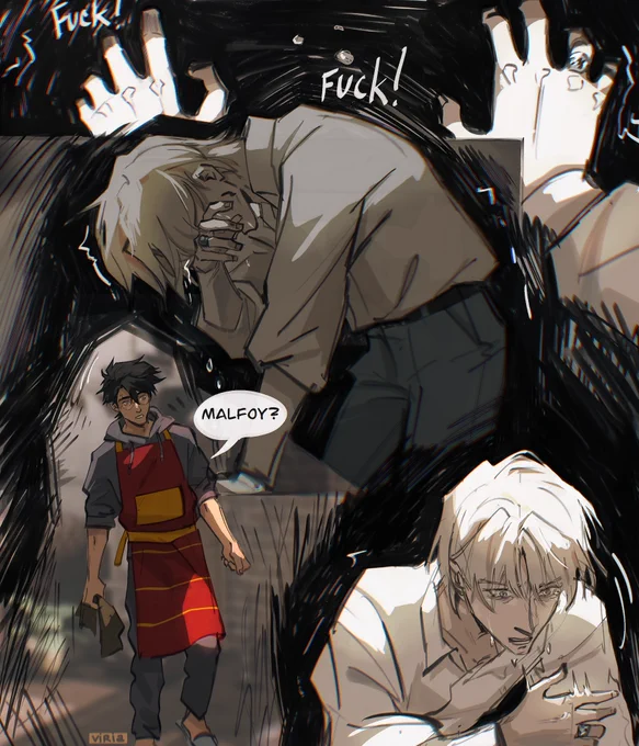 Draco's day could have been better. Harry's burnt the dinner. 1/2 (Grimmauld Roommates AU) #drarry #hpdm