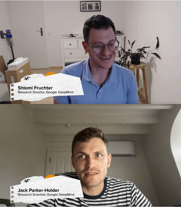 venturetwins's tweet photo. Genie 3 took the Internet by storm.

We interviewed co-leads @jparkerholder and @shlomifruchter about @GoogleDeepMind's new interactive world model.

And we're dropping a deep dive on what we learned 👇

(clips from @a16z pod w/ me, @AnjneyMidha, @Mascobot, and @eriktorenberg) https://t.co/Bx7zPPVn85
