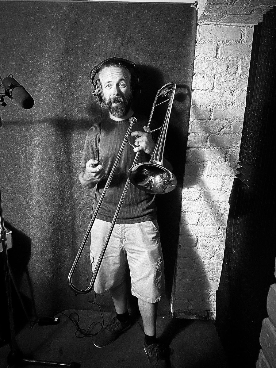 PutOutPro's tweet photo. Today things got Horny! There was a Sax 🎷 session followed by a bit of tromboning. 
Recording horns for the the Gentleman of Ska &amp; B https://t.co/DRQJZNgH0b