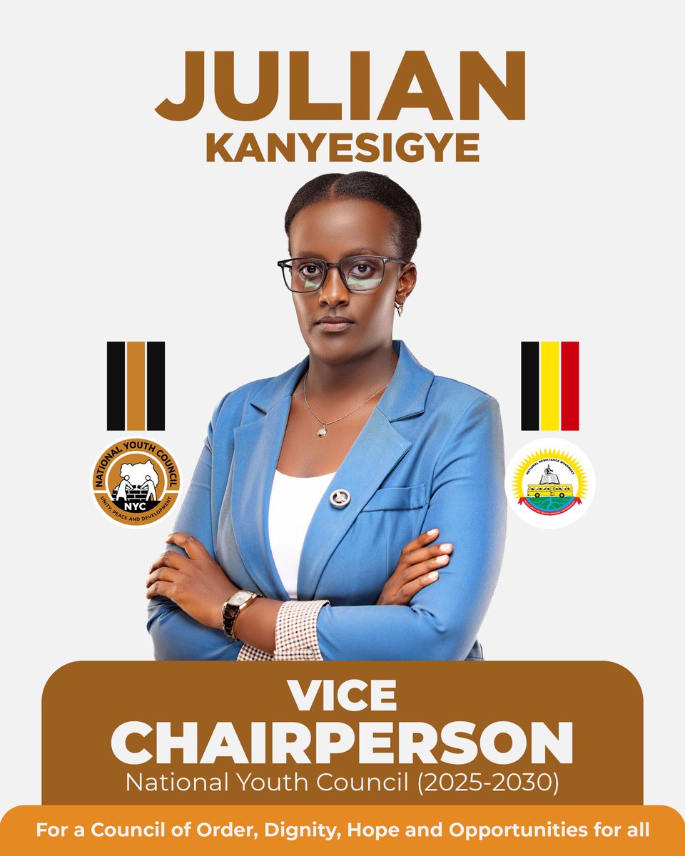 I am running for Vice Chairperson of the National Youth Council (2025-2030)! 

I believe every generation has a mandate, and the time has come for order, dignity, hope, and opportunities for all. 

Join me in this journey as I represent the Youth of Uganda for a better future!