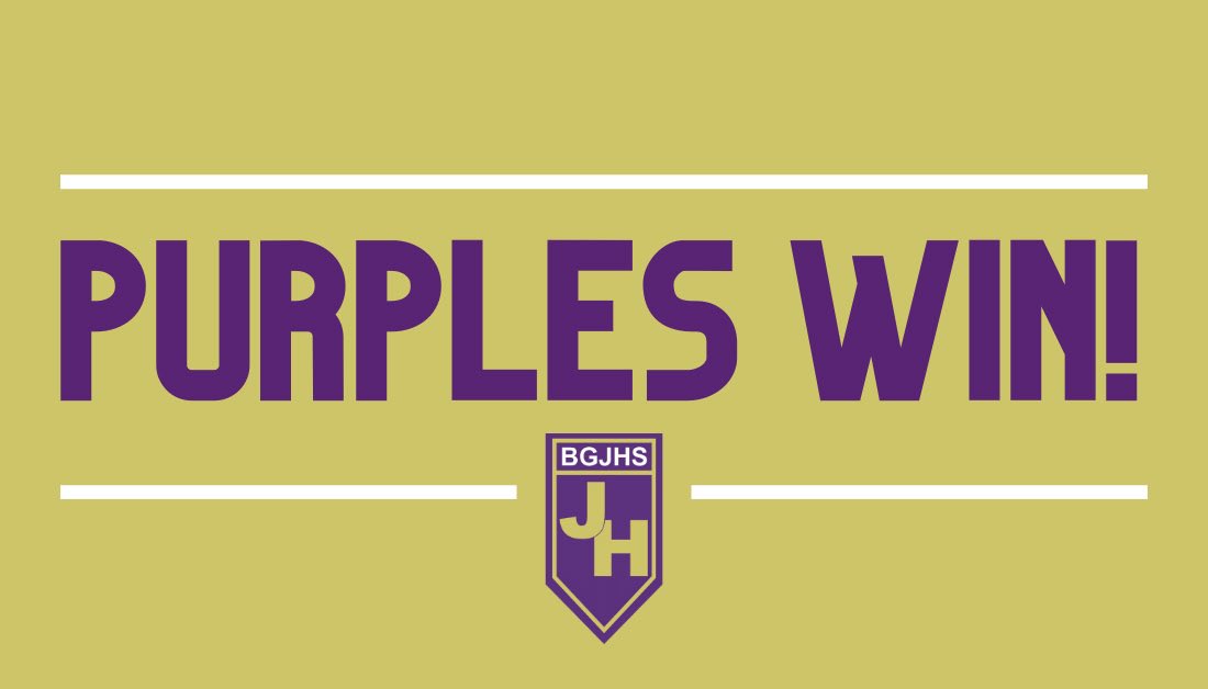 8th grade Purples with the 22-0 win over Paducah Middle School ! Go Purples! #Gridironbowl2025