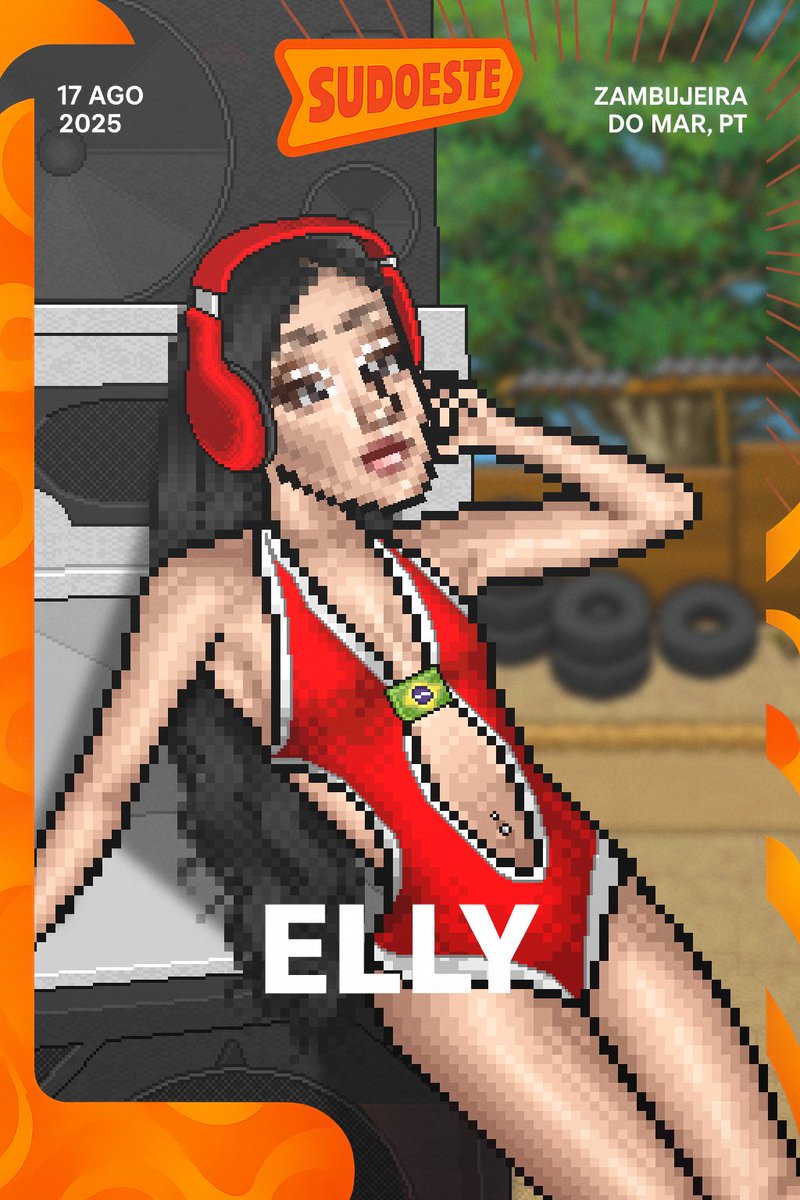 Amanhã acontece o "Festival Sudoeste", em Portugal, onde a Elly será a headliner. O show está previsto para começar por volta das 22h e terá 2 horas de duração. Já garantiu seu ingresso?! 💥