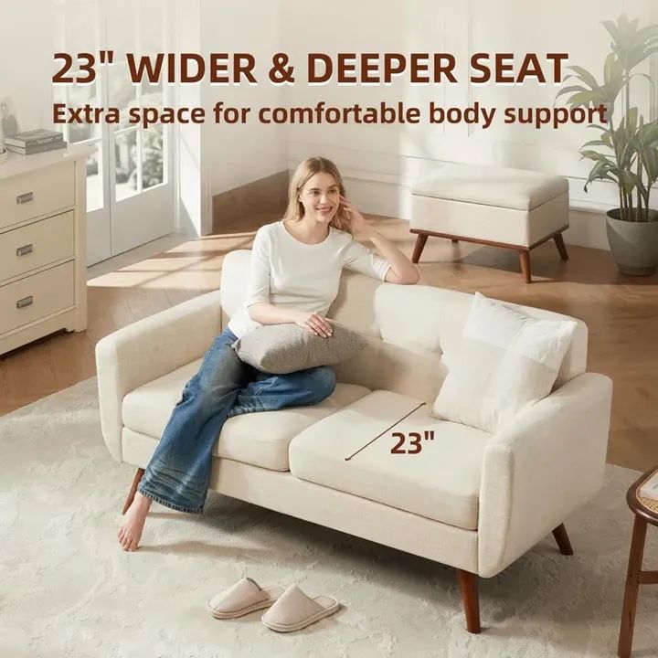 GoodsHomestead's tweet photo. 💫 Add timeless charm to your home with this Mid-Century Modern Loveseat Sofa. Designed with clean lines, soft upholstery, and a compact build, it’s the perfect 🏡💖https://t.co/KAL7A6vMH8

#LoveseatSofa #MidCenturyModern #LivingRoomStyle #CozyLiving #HomeComfort #ModernFurniture https://t.co/E8X4Mm0VXA
