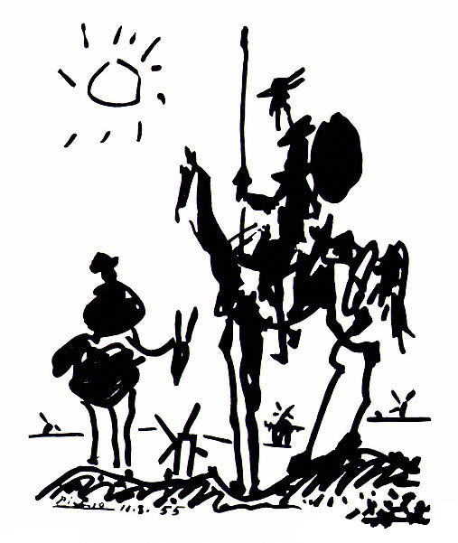 Don Quixote, 1955 #artbots #picasso