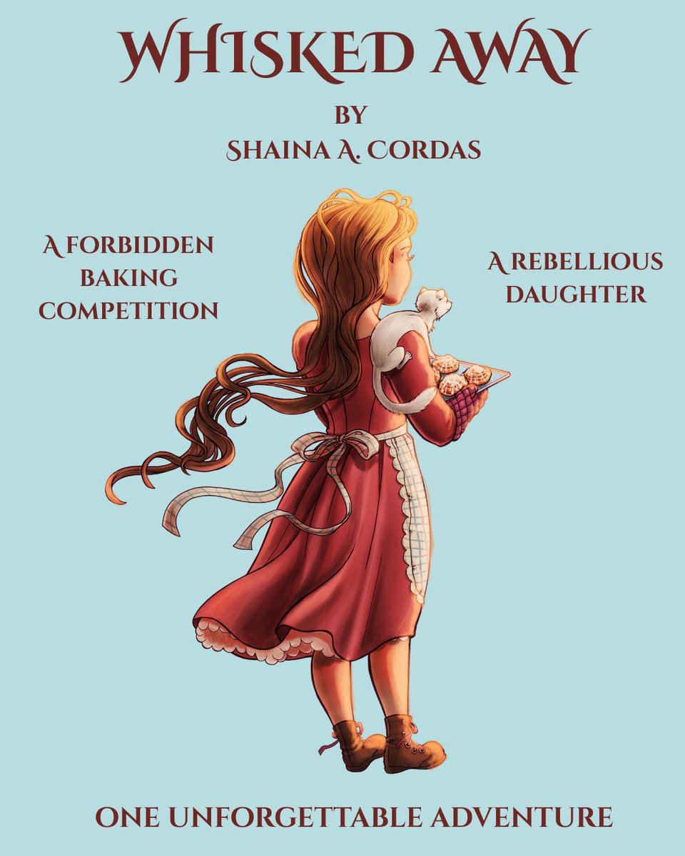 Prepare to be WHISKED AWAY 💘🧁🌊

Welcome to the world of my middle grade, cozy fantasy baking competition that’s GBBO x The Girl Who Kept The Castle with a rebellious girl at its heart &amp; the joy of found family 🥐✨

#PosterPit #F #cozyfantasy #MG #AG