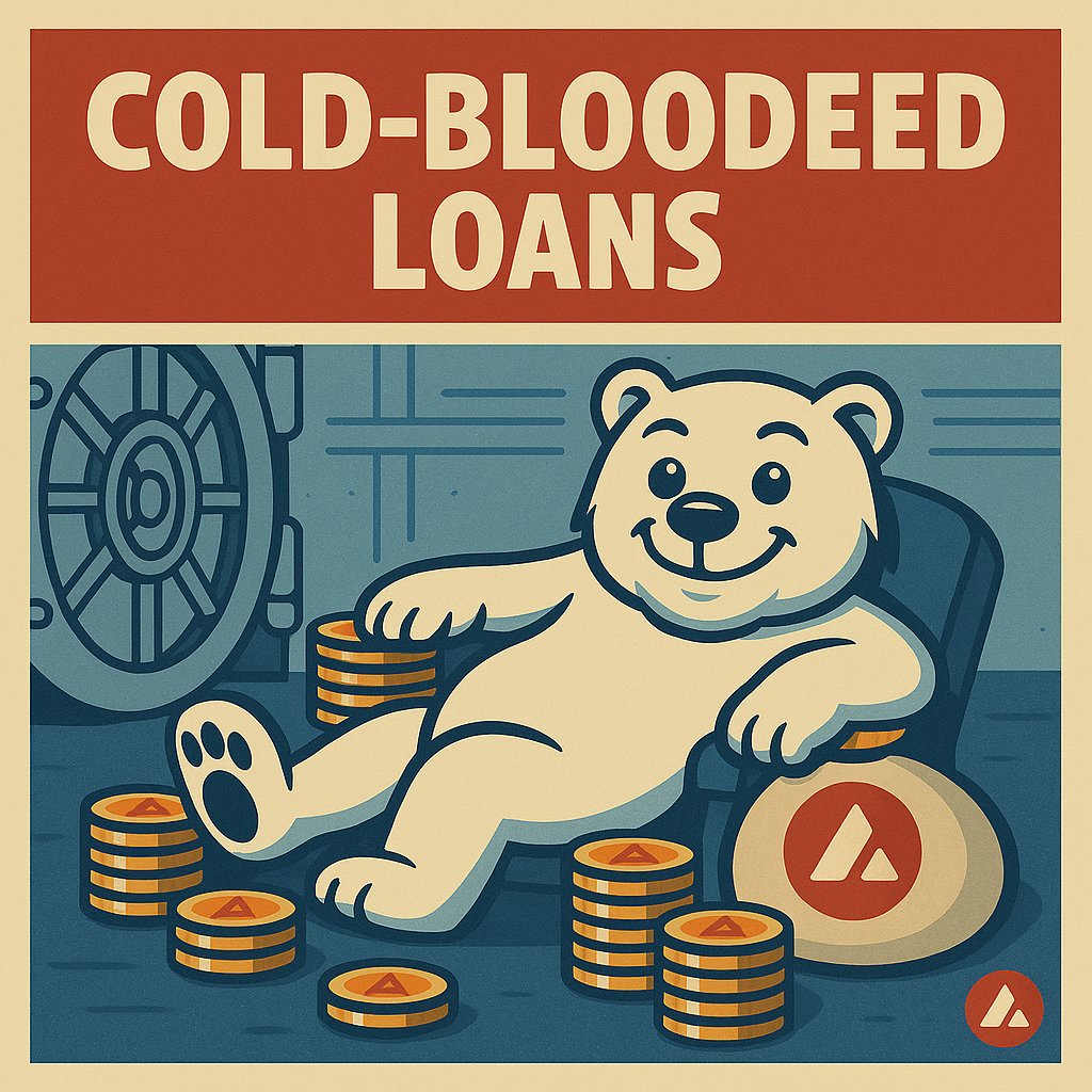 Cold-Blooded Loans

❄️ 99% LTV. No liquidations.
❄️ Even defaults make the protocol stronger.

$SNOW loans aren’t just safe… they’re cold-blooded.
Lock $AVAX. Loop harder. Make it snow.

#Avalanche $AVAX $SNOW
