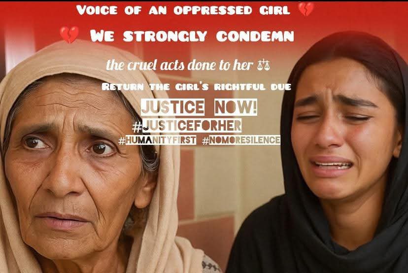 MaqboolRahiMo17's tweet photo. جب مظلوم کو انصاف نہ ملے اور ظالم قانون سے کھیلیں، تو معاشرے کی جڑیں ہل جاتی ہیں۔
ظلم کے ظابطے ہم نہیں مانتے 
#JusticeForKhadijaRahimoon https://t.co/HbgQPiAua9