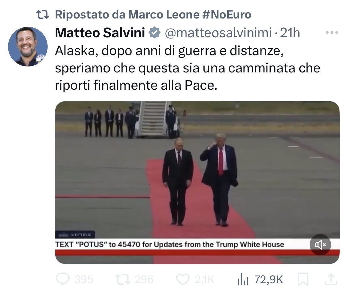 Il rivoluZionario Zeta🧱🍑🇮🇹🇷🇸🇷🇺🇮🇪 (@scruta_vendetta) on Twitter photo Ti ricordo che fai parte di un governo che sostiene il cocainomane fino alla vittoria finale e gli manda miliardi di euro in armi! A te e a voi della <a href="/LegaSalvini/">Lega - Salvini Premier</a> <a href="/FratellidItalia/">Fratelli d'Italia 🇮🇹</a> <a href="/forza_italia/">Forza Italia</a> della pace frega zero!
Vergognatevi Ti ricordo che fai parte di un governo che sostiene il cocainomane fino alla vittoria finale e gli manda miliardi di euro in armi! A te e a voi della <a href="/LegaSalvini/">Lega - Salvini Premier</a> <a href="/FratellidItalia/">Fratelli d'Italia 🇮🇹</a> <a href="/forza_italia/">Forza Italia</a> della pace frega zero!
Vergognatevi
