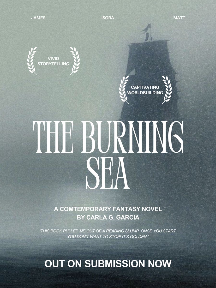 Out on sub now: a YA fantasy of ocean guardianship and messy first loves 🌊  
🌍 Eco-fantasy with high stakes  
🧜 Fierce mermaid MC 
⚔️ Reluctant human allies 
🏭 Energy company destroying the sea  
🔥 A fight to save the ocean before it’s too late #PosterPit #YA #AG #F