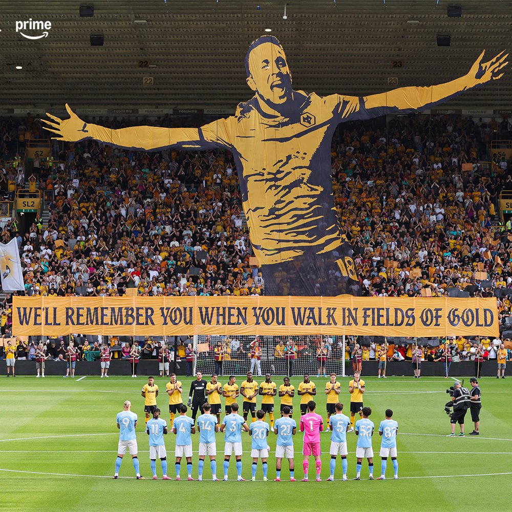 Wolves' tribute to Diogo Jota 🐺🧡
