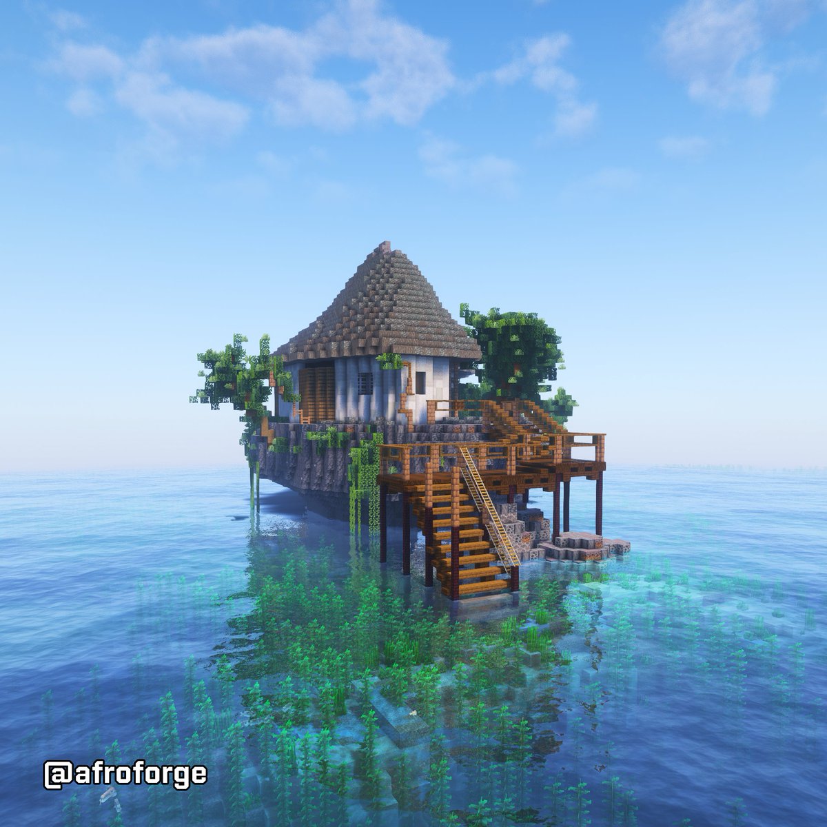 afroforge's tweet image. Swahili Restaurant #Minecraft #Minecraftbuilds
