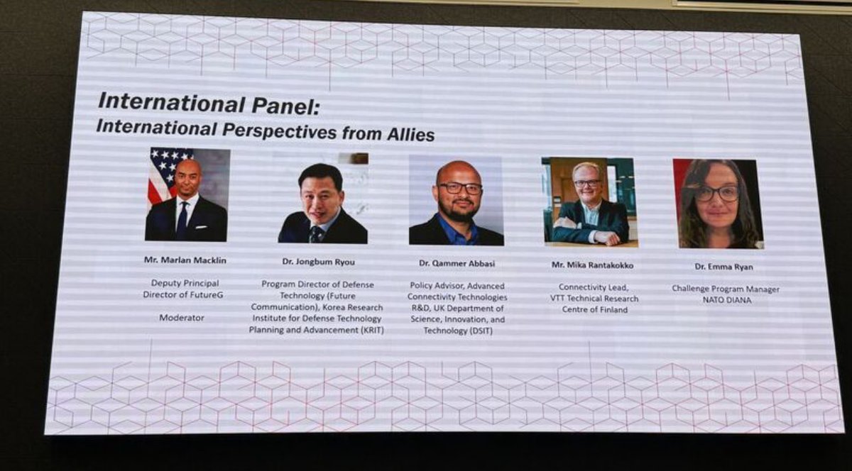 Qammer H. Abbasi, CEng, FEAI, FRSA, FIET (@qammera) on Twitter photo Last week, I had the privilege of acting as Panel member in the Integrated Sensing and Communication (ISAC) Strategy Summit in Washington, D.C., hosted by the U.S. <a href="/DeptofDefense/">Department of Defense 🇺🇸</a> of Defense FutureG office <a href="/SciTechgovuk/">Department for Science, Innovation and Technology</a>
<a href="/UofGVC/">Anton Muscatelli</a> <a href="/scotgov/">Scottish Government</a> Last week, I had the privilege of acting as Panel member in the Integrated Sensing and Communication (ISAC) Strategy Summit in Washington, D.C., hosted by the U.S. <a href="/DeptofDefense/">Department of Defense 🇺🇸</a> of Defense FutureG office <a href="/SciTechgovuk/">Department for Science, Innovation and Technology</a>
<a href="/UofGVC/">Anton Muscatelli</a> <a href="/scotgov/">Scottish Government</a>