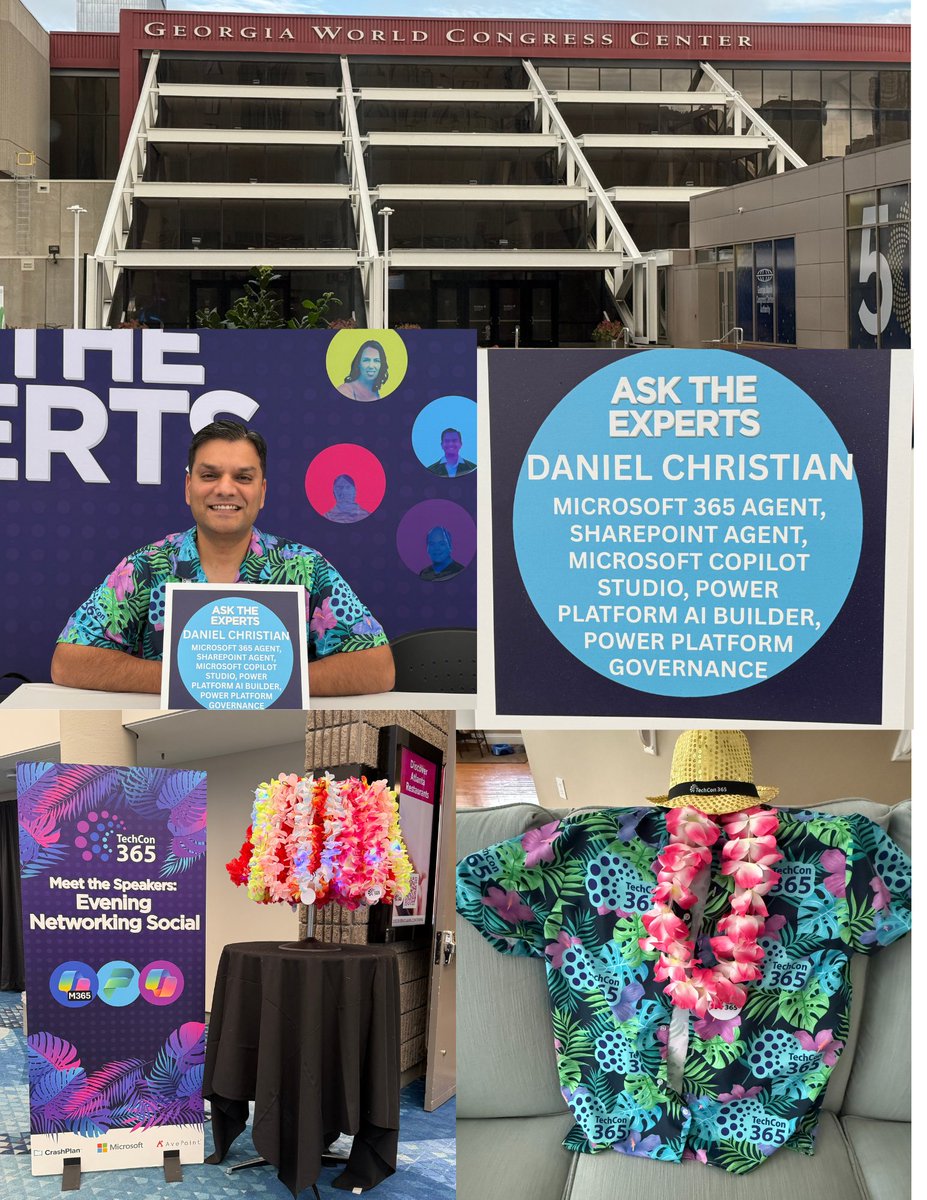 dchristian19's tweet image. What an amazing week at @TechCon365  in Atlanta, GA! 🌟
I went with the primary purpose of speaking at my sessions on building and managing agents in Copilot Studio and SharePoint, as well as building solutions with AI Builder. But in return, I walked away with so much more. I…