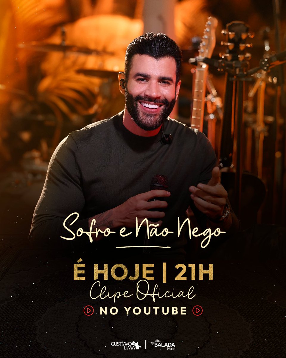 Daqui a pouco, às 21h, tem o lançamento oficial do videoclipe de "Sofro e Não Nego", do meu novo álbum "Feito à Mão". 
AGUARDEM... 🏛️

#OEmbaixador #FeitoàMão #SofroeNãoNego