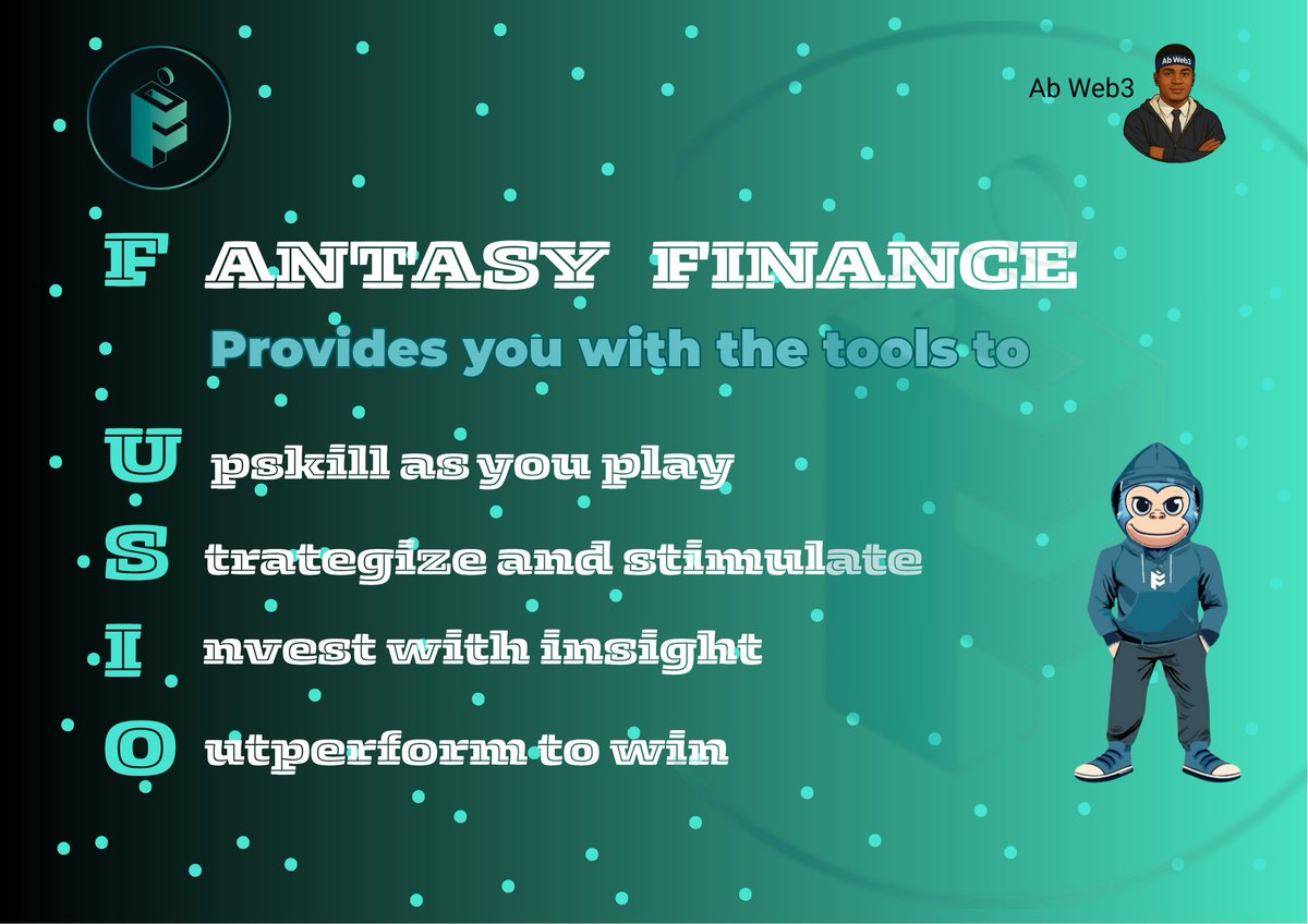 Abasikpong22850's tweet photo. Fantasy Finance by Fusio lets you test your portfolio skills with $100K virtual funds. Build 8 assets, join a challenge, and compete for real rewards. No risk, just strategy. 🏆📈 #FantasyFinance #Fusio https://t.co/cqIamzH3EZ
