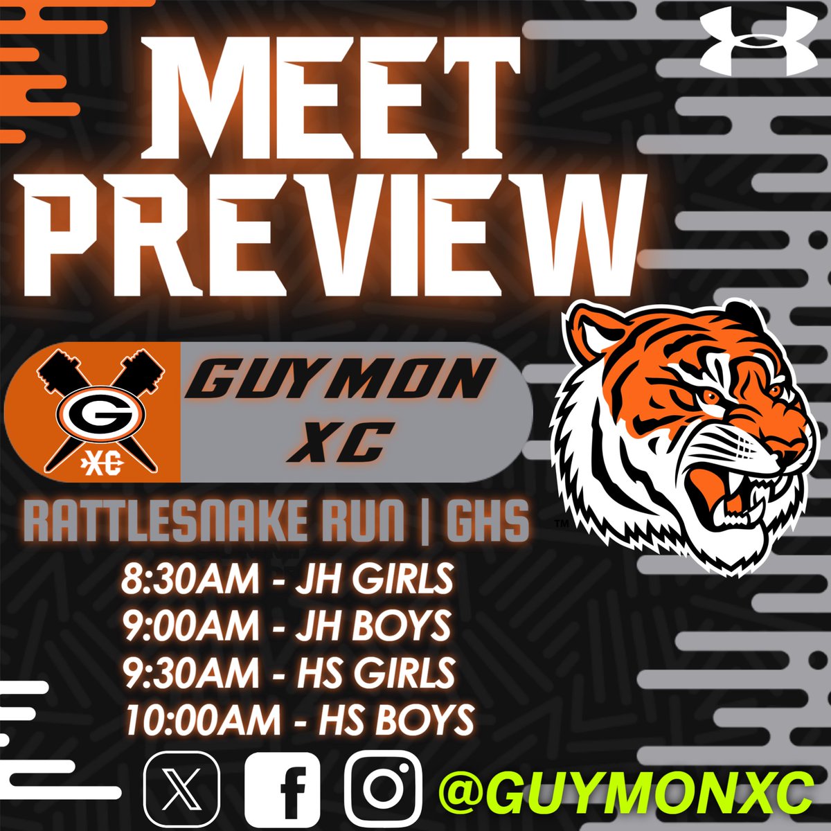 1 week until XC kicks off for the Tigers at our home meet!
