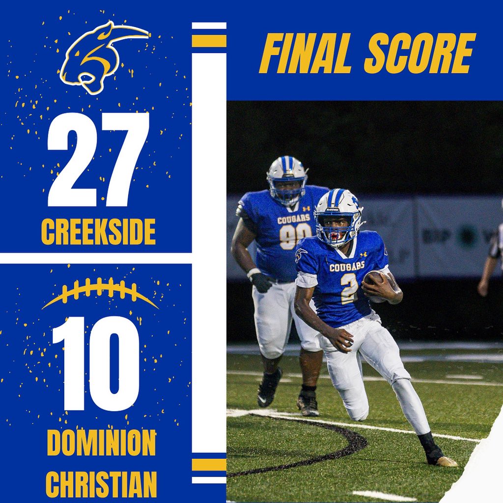 The Cougars start of their season 1-0 after a big win against Dominion Christian.