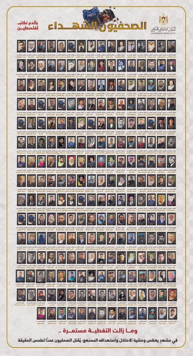 May this be framed in every home to remind the generations to come just what the israelis did: the slaughter of 238 accredited journalists