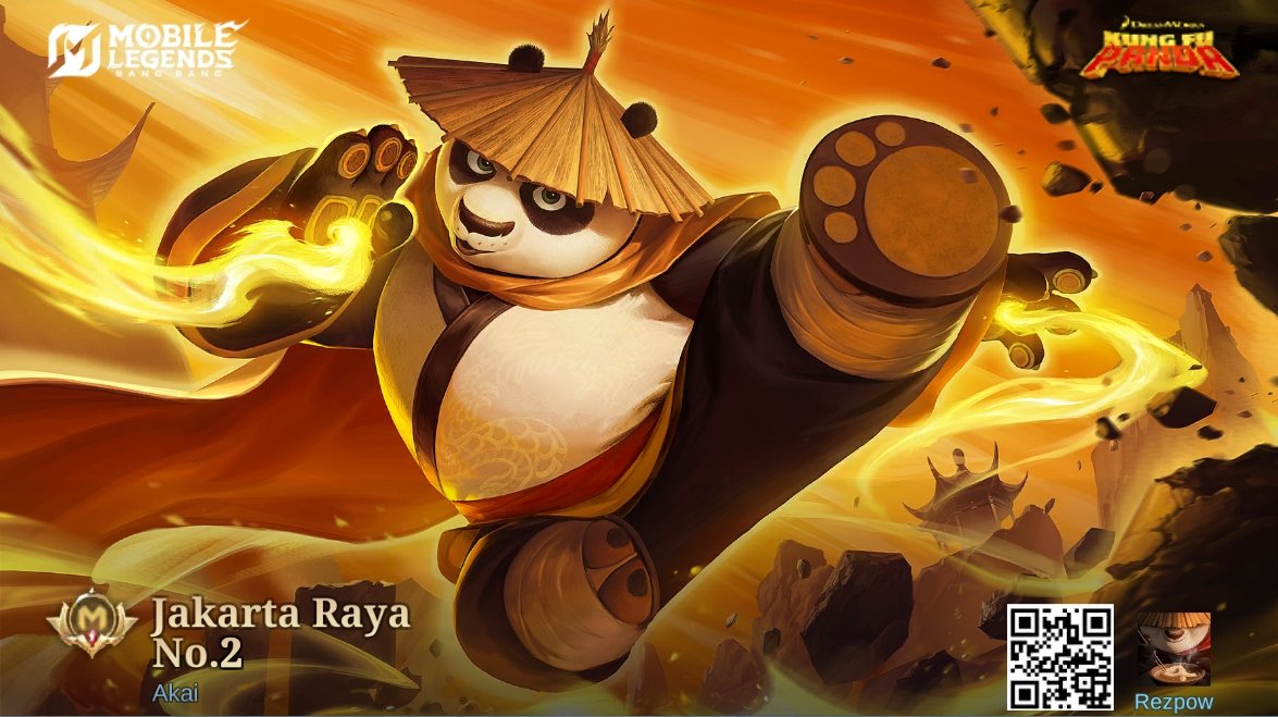 rezpat_'s tweet photo. Saya baru saja mendapatkan Skin baru Kung Fu Panda di Mobile Legends: Bang Bang! Ayo kita berhadapan melawan Player MOBA terbaik dunia bersama-sama! 
https://t.co/K8SwHZPw2e https://t.co/D3GuH2iAHR
