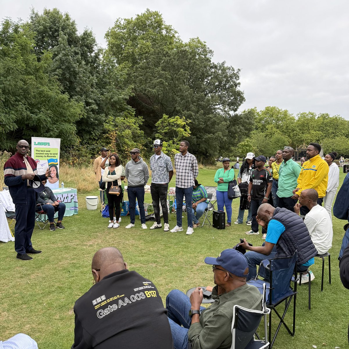 RwandaInUK's tweet photo. Today, we joyfully celebrated Umuganura! Rwandans and friends came together in unity at Regent’s Park in London.

HC @BusingyeJohns reminded us that Umuganura is more than tradition, it’s a celebration of gratitude, resilience, and togetherness.

#RwandaInUK 🇷🇼🇬🇧 https://t.co/Cds1weulJ8