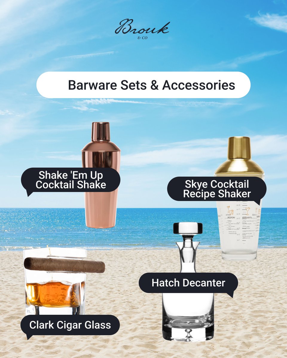 broukandco's tweet image. Make your next cocktail party unforgettable with our chic barware sets. Perfect for mixing, shaking, and serving your favorite drinks with elegance. 🍸 Cheers to luxury! 🥂 

Shop now at broukandco.com    

#BroukAndCo #BarwareEssentials #jewelryonrganizer