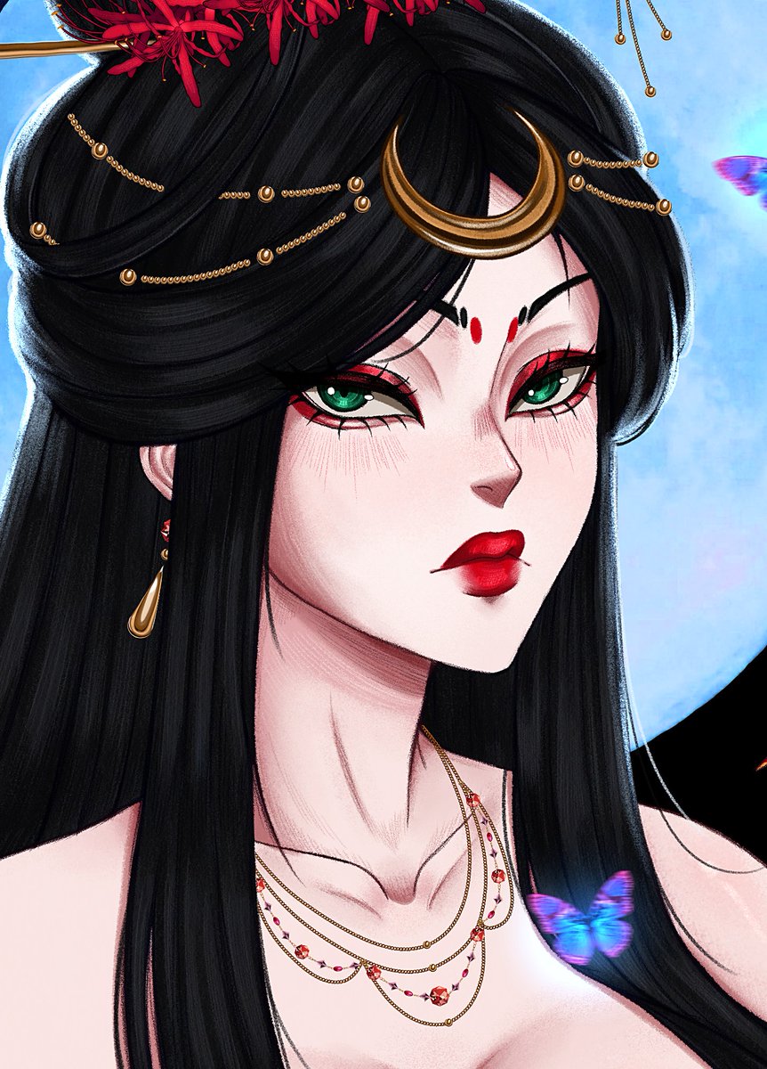 Bust  comm for <a href="/NekoGlitter/">GlitterNeko</a> 🎀💖
#VGenComm