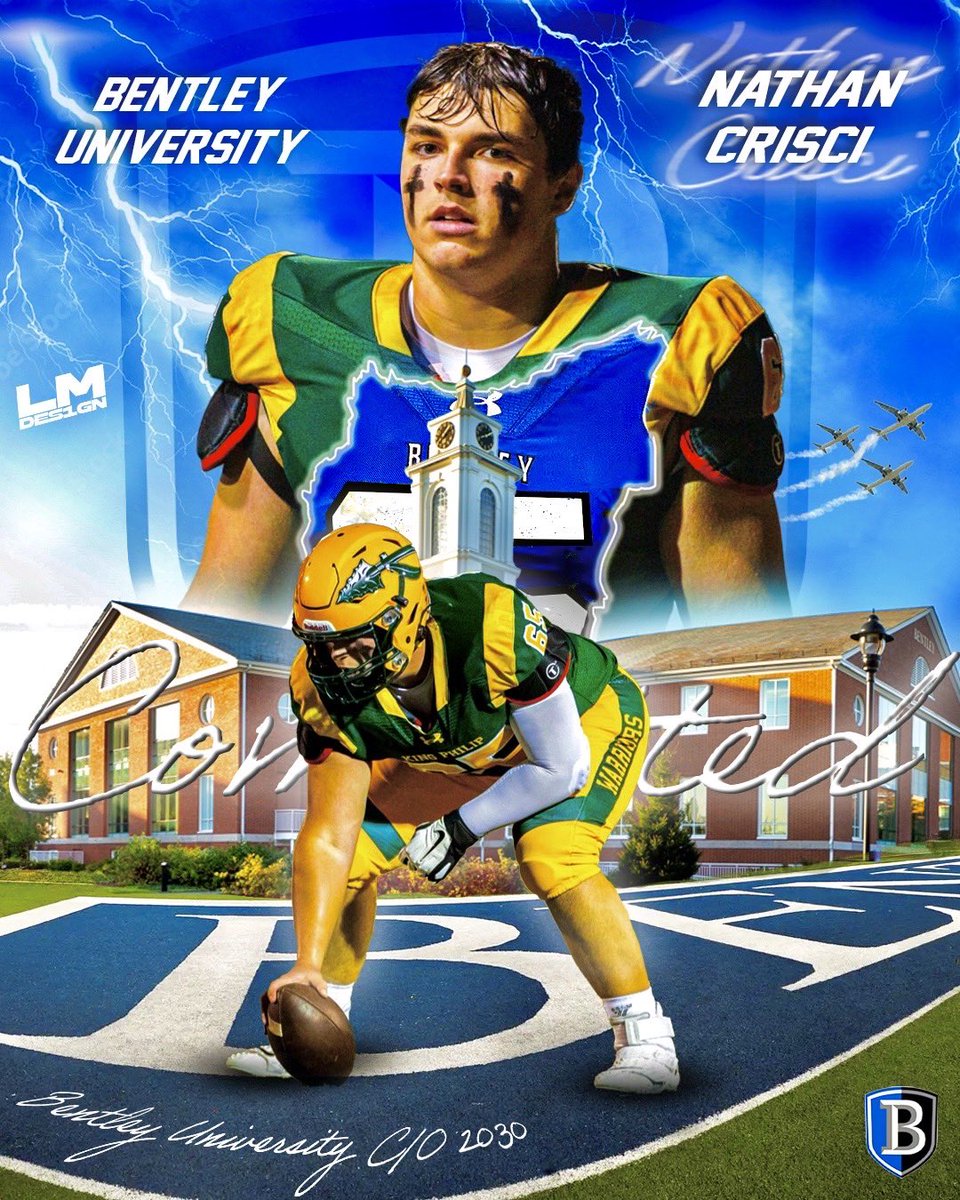 Nate Crisci (@natec2026) on Twitter photo I am beyond blessed and excited to announce my commitment to <a href="/bentleyu/">Bentley University</a>! I want to thank God, my family, and coaches for their support. I want to also thank Coach <a href="/CJScarpaIII/">CJ Scarpa</a>, Coach <a href="/JeffMoorzzy32/">Jeff "Big House" Moore</a>, and <a href="/TheCoachGriggs/">Adam Griggs M.Ed, M.S.</a> for giving me this opportunity! <a href="/FootballBentley/">Bentley Football</a> <a href="/kpwarriors/">King Philip Football</a> I am beyond blessed and excited to announce my commitment to <a href="/bentleyu/">Bentley University</a>! I want to thank God, my family, and coaches for their support. I want to also thank Coach <a href="/CJScarpaIII/">CJ Scarpa</a>, Coach <a href="/JeffMoorzzy32/">Jeff "Big House" Moore</a>, and <a href="/TheCoachGriggs/">Adam Griggs M.Ed, M.S.</a> for giving me this opportunity! <a href="/FootballBentley/">Bentley Football</a> <a href="/kpwarriors/">King Philip Football</a>