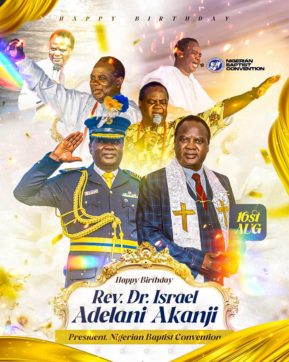 Nigerian Baptist Convention (@officialnbchq) on Twitter photo Still celebrating God's servant! 🙌
If you’ve not celebrated Zaki today, this is your chance.
Happy Birthday Rev. Dr. Israel Adelani Akanji! 🎂🎉
<a href="/dr_israelakanji/">Israel Adelani Akanji F.A.R</a> Still celebrating God's servant! 🙌
If you’ve not celebrated Zaki today, this is your chance.
Happy Birthday Rev. Dr. Israel Adelani Akanji! 🎂🎉
<a href="/dr_israelakanji/">Israel Adelani Akanji F.A.R</a>