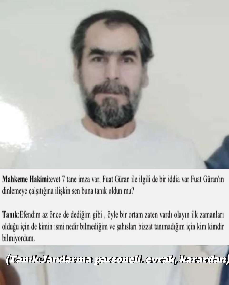 Fotoğraftaki kişi, Narin çocuğumuz katledildiğinde köyde olmayan ertesi köye geldiği halde, sözde jandarmayı dinlediği iddia edilip, bu tutanağı tuttuğu söylenen jandarmaların da böyle bir tutanak hatırlamadıklarını söylemesine rağmen, dört çocuk babası olan ve medyada devasa