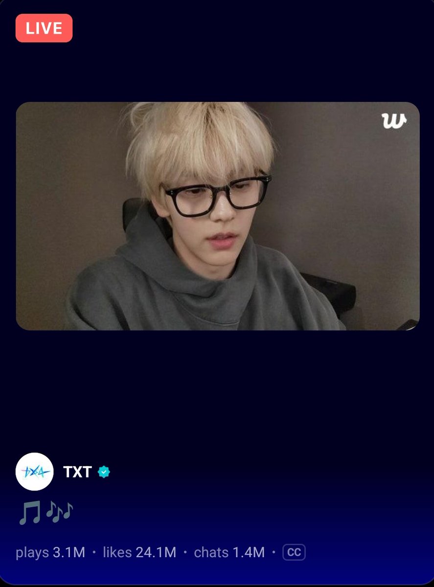 SOOBIN's K-pop live recorded over 3.1M real time views on Weverse. 🔥