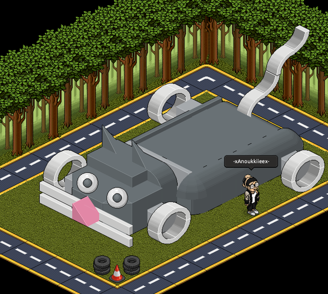 AnouksHabboX's tweet image. Not sure if this car would cross the finish line or have to be tow there.. 🫣
Nevertheless, I had fun making this.
Whiskers my Formule 1 racewagen.
Mijn inzending voor de: BAW presenteert: Bouw je eigen Formule 1 racewagen!
-xAnoukkiieex- op Habbo NL
@Habbo_Staff