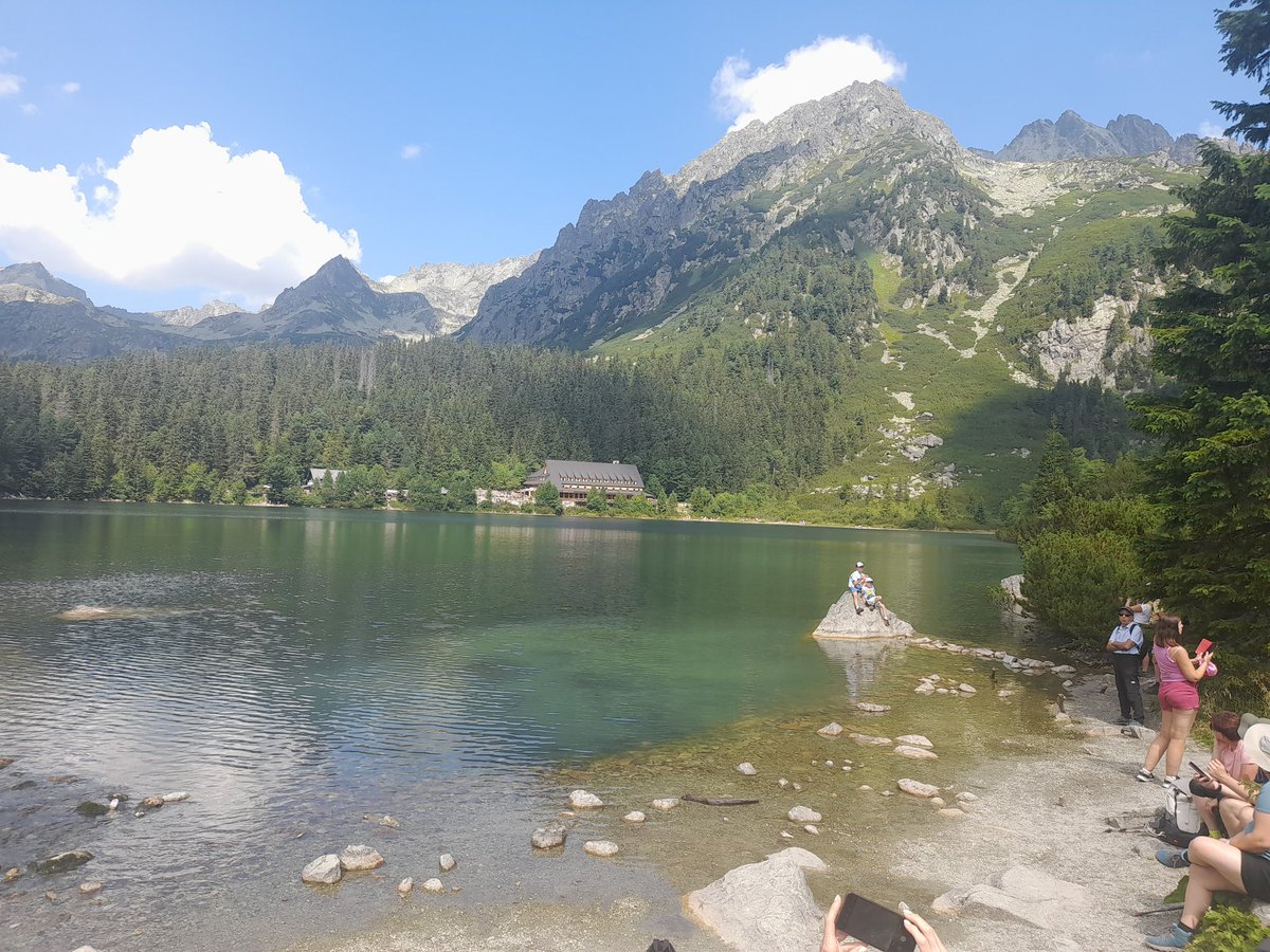 In the High Tatras today, the symbolic cemetery of those who died in the mountains including the Polish composer Mieczysław Karłowicz and the view towards Rysy from Popradske Pleso