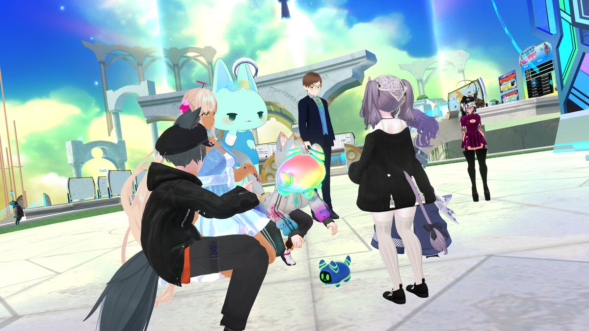 AstrixZ 🌈✨️🎪 VTuber • Vket Ambassador (@astrixzvr) on Twitter photo It's a great opportunity to come say hi to us ambassadors too! We are so excited to meet and see all of you at the afterparty!
Please come and talk to us ~
#Vket #VketPhoto #VRChat It's a great opportunity to come say hi to us ambassadors too! We are so excited to meet and see all of you at the afterparty!
Please come and talk to us ~
#Vket #VketPhoto #VRChat