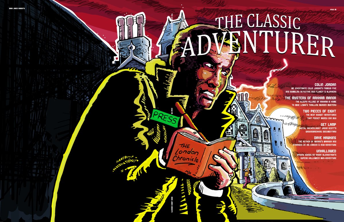 hardistymark's tweet image. The Classic Adventurer is a bookazine dedicated to the golden era of text adventures.

With stunning design it contains meticulously researched  articles on the biggest games and names in the genre. From Fantasia Diamond to The Mystery of Arkham Manor.

classicadventurer.co.uk