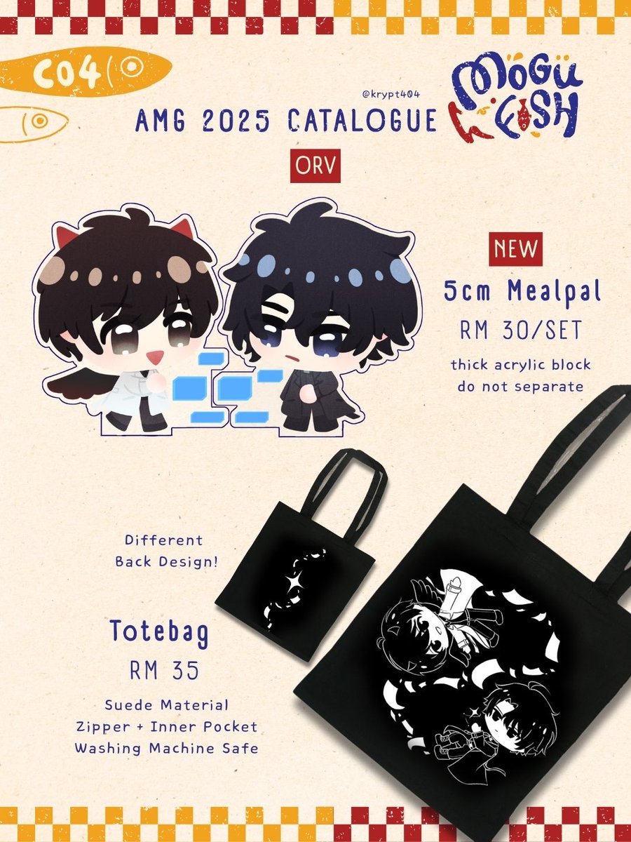 Krypt404's tweet photo. [RT⭐]  #Animangaki2025 catalogue! (1/3)
Preorders opened for both local amg / intl orders! (Link in replies)

📌 C04 @mogu_fish 
📅 22-24 Aug @ MIECC
💙 Fandoms: ORV, PRSK, HSR, etc

see you there! ✨ #AMG2025 #animangakicatalogue https://t.co/N6KhMLllIo