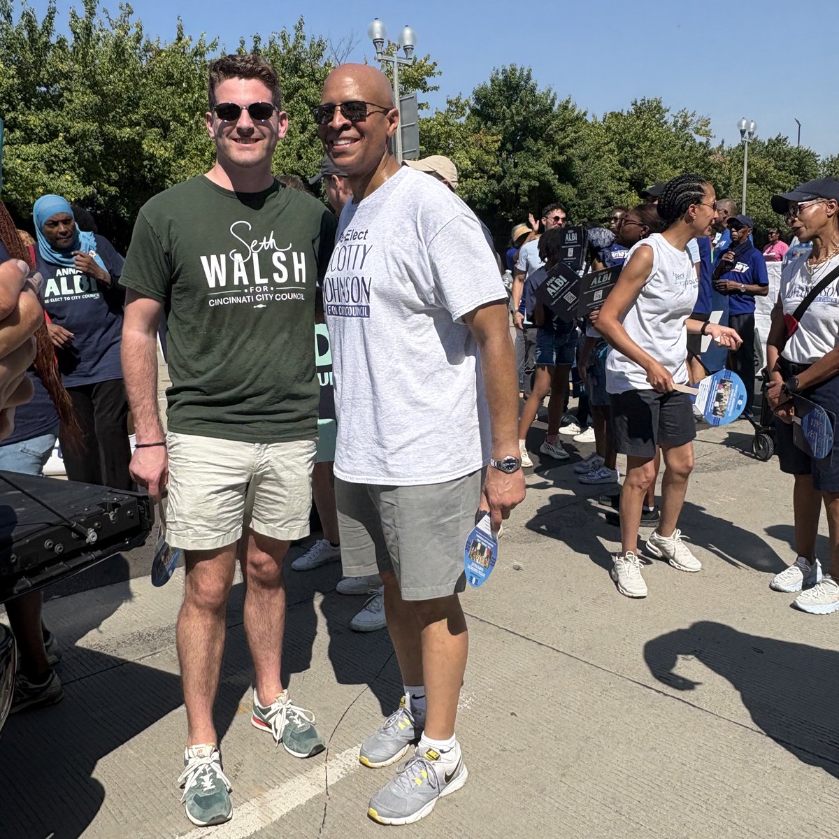 Great running into so many friends at the Midwest Black Family Reunion parade this morning!