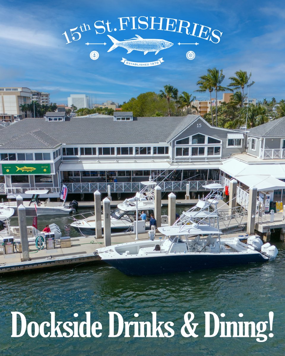 Join us this weekend on the waterfront at 15th Street Fisheries for dockside drinks and dining, plus live entertainment, all with the backdrop of boats on the Intracoastal Waterway at Lauderdale Marina! Arrive by car, boat or the Fort Lauderdale Water Taxi!