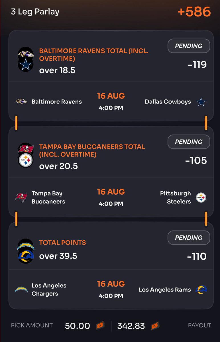 Rebet nfl slip 😈

Loving all these teams to perform today in favorable matchups 

Like if tailing ❤️

All plays posted with the link below