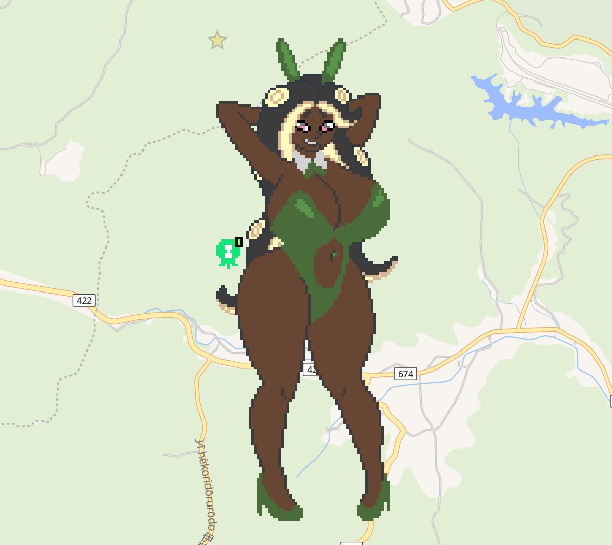 Also put the bunnysuit Marina I made a while ago on #wplace too. With a lot of help from <a href="/sinoj961/">sinoj961</a> Thank u!