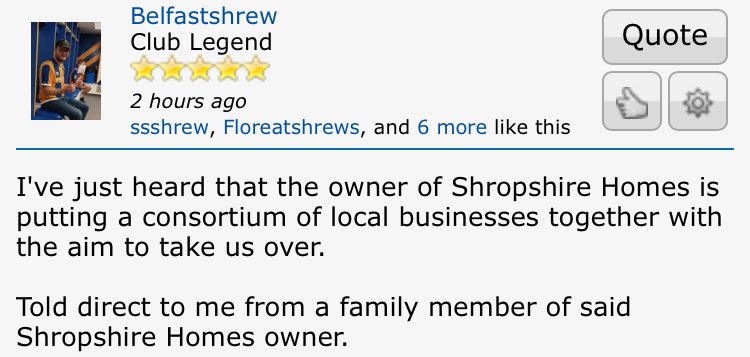 willthomas67's tweet image. Get Sayfritz, Delves, Harris, Passant, Bywater involved and this is the dream. 

Local businesses investing could build the club, town and county up. This is the way #salop