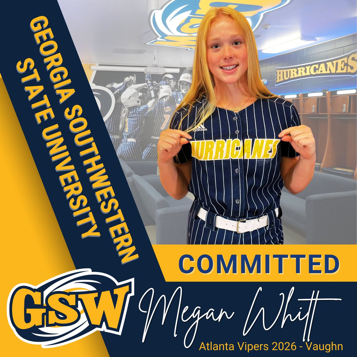 We are excited to share that Megan Whitt has committed to continue her academic &amp; athletic journey at Georgia Southwestern State University! A well-deserved opportunity! We can’t wait to see all she accomplishes in the years ahead. WTG, Megan!!  #BeTheStandard <a href="/meganwhitt2026/">Megan Whitt 2026</a>