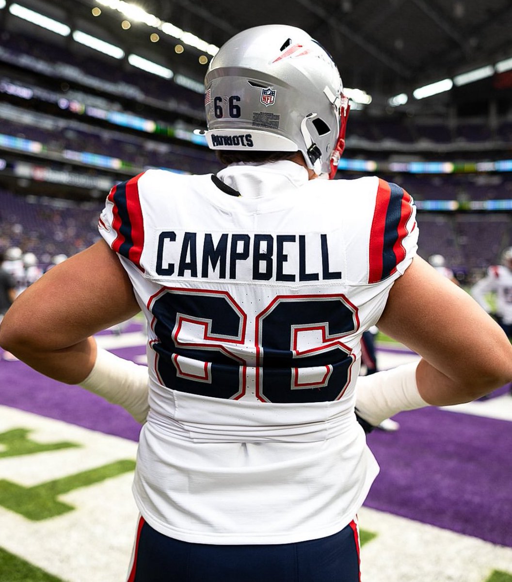 LosTalksPats's tweet photo. #Patriots LT Will Campbell against Minnesota:

17 Snaps Played
0 Sacks Allowed
0 Pressures
1 Pancake
0 Penalties

The rookie was very impressive in the run game as well. https://t.co/W3je5bWXBu