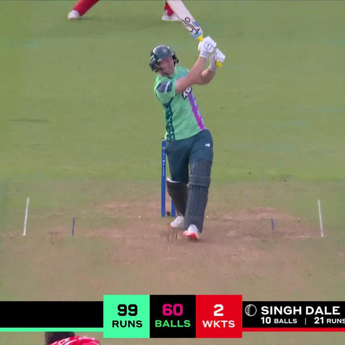 FOUR SIXES IN FIVE BALLS 🤯  Jordan Cox, that is sensational 🤩