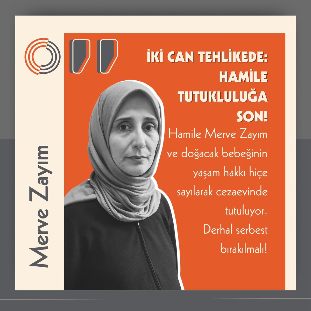 insan_sevgisii's tweet photo. İKİ CAN TEHLİKEDE: HAMİLE TUTUKLULUĞA SON!
Hamile Merve Zayım ve doğacak bebeğinin yaşam hakkı hiçe sayılarak cezaevinde tutuluyor.
Derhal serbest bırakılmalı!

Demet hanım, bir kadın ve anne olarak Merve hanıma destek olur musunuz? @dmtevgar
 HamileCezaevinde HukukNerede
#China https://t.co/my8Yyrofrn