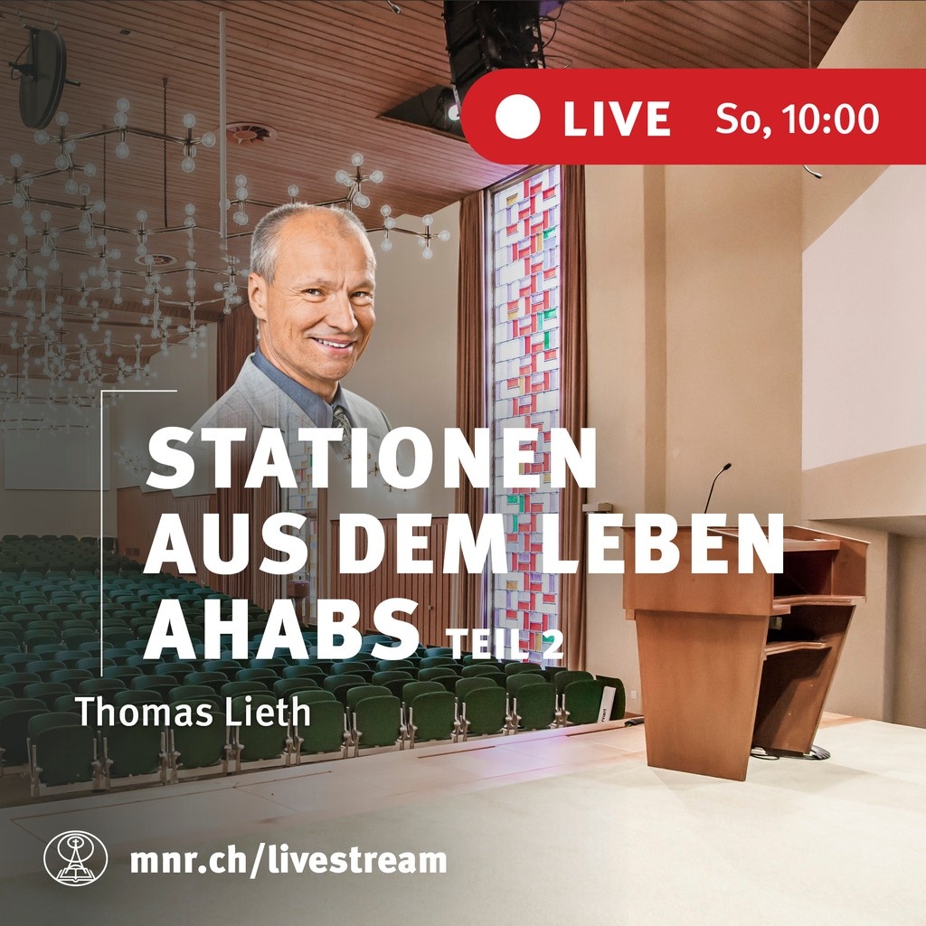 Kommenden Sonntag um 10 Uhr haben wir die Freude, dass Thomas Lieth die Predigt hält zum Thema «Stationen aus dem Leben Ahabs | Teil 2»⁠
---⁠
mnr.ch/video/livestre…
#mitternachtsruf #mnr #thomaslieth #livestream #gottesdienst #zionshalle