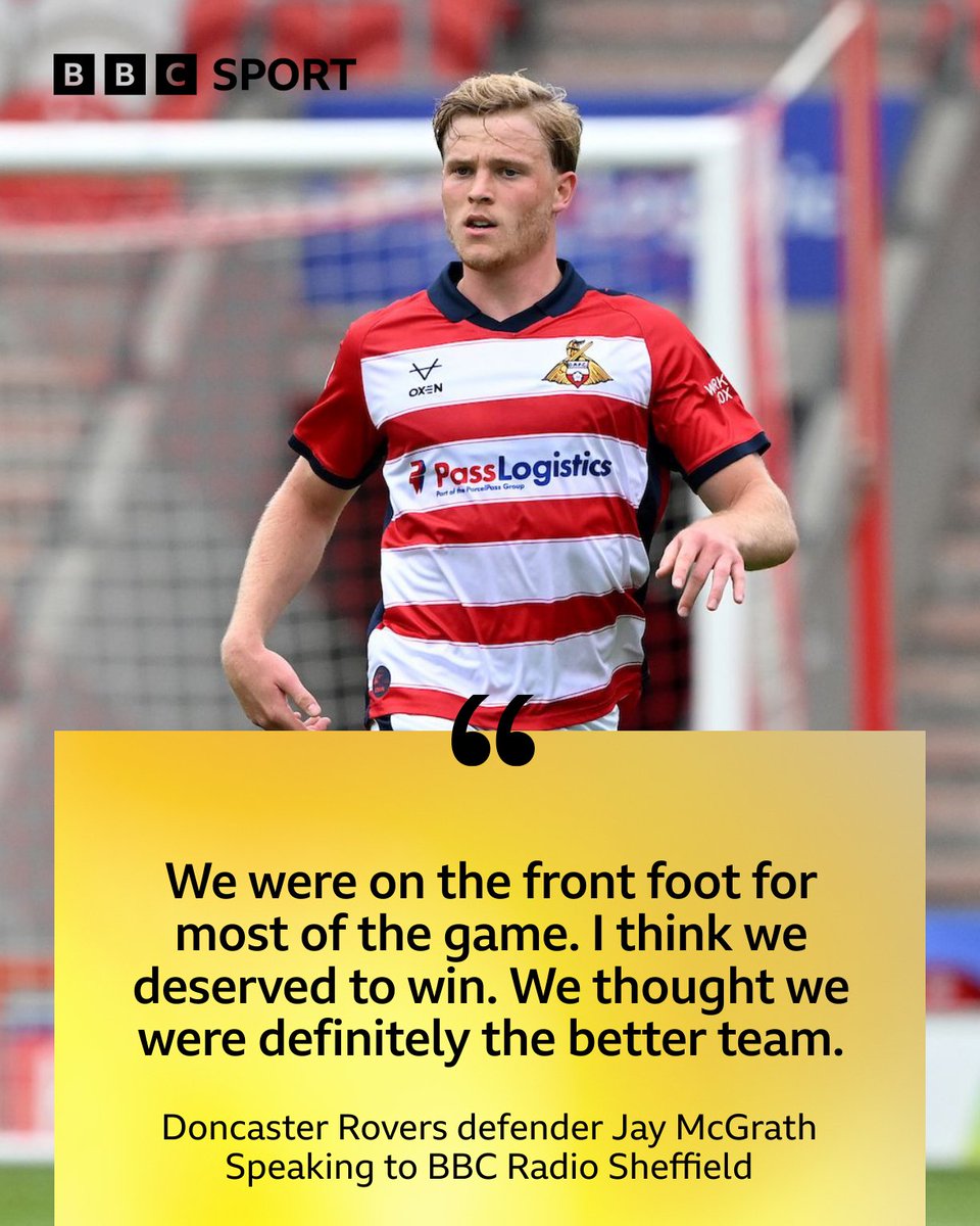 Football Heaven (@footballheaven) on Twitter photo ⚪🔴 Doncaster Rovers defender Jay McGrath on their 1-1 draw with Wycombe Wanderers.
Listen here 🎧👉bbc.co.uk/sounds/play/p0…
#DRFC | <a href="/BBCSheffield/">BBC Sheffield</a> ⚪🔴 Doncaster Rovers defender Jay McGrath on their 1-1 draw with Wycombe Wanderers.
Listen here 🎧👉bbc.co.uk/sounds/play/p0…
#DRFC | <a href="/BBCSheffield/">BBC Sheffield</a>